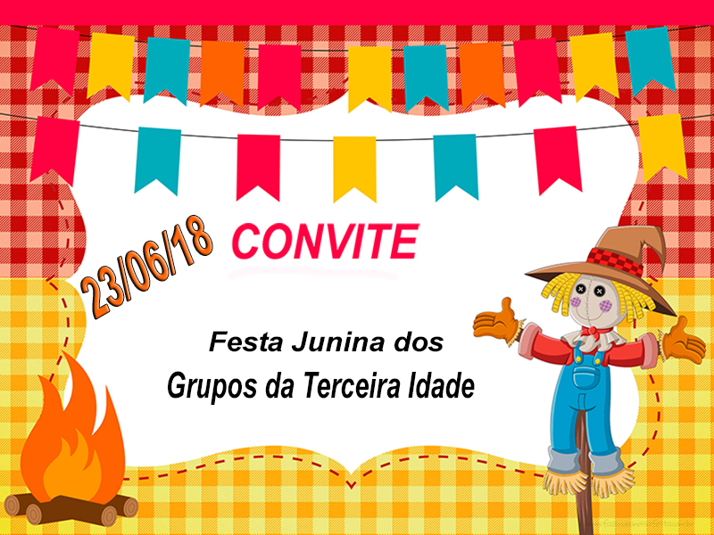Convite ou Moldura Festa Junina