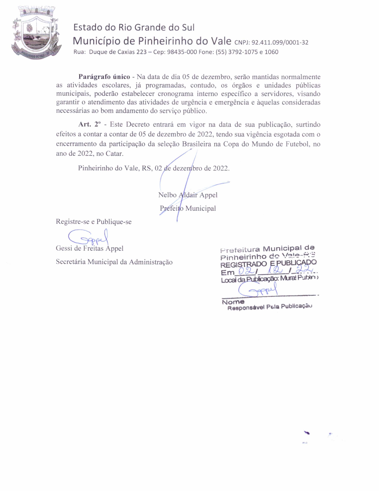Decreto Municipal nº 242 2022 page 0002